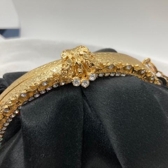 Black & gold cocktail purse - Picture 2 of 4